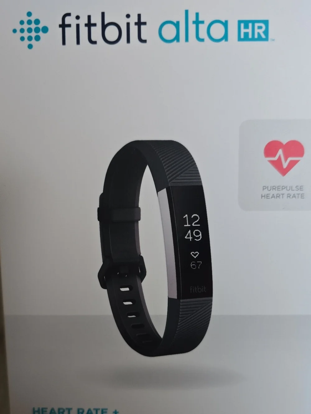 fitbit Alta HR Fitness Wristband with Gray Classic Accessory Band